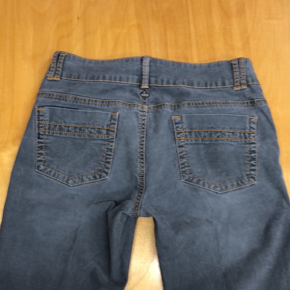 3 pr Prana cords Sz 2.  Boot leg jeans. All in GUC. Light teal, grey/blue, black - Picture 4 of 5
